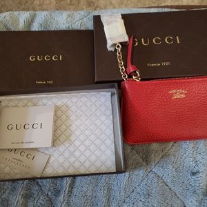 Gucci keychain and coin purse brand new